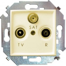 Механизм розетки R-TV-SAT 1-м СП Simon15 бел. Simon 1591466-030