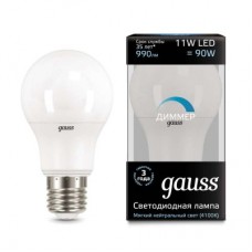 Лампа светодиодная LED 11вт,230в,Е27,белый,dim,A60 Gauss