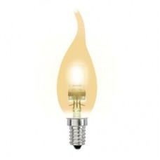 Лампа галогенная HCL-42/CL/E14 42Вт свеча E14 3000К 230В Uniel 04121