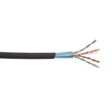 Кабель связи витая пара F/UTP кат.5е 4x2х24AWG solid LSZH (305м) чер. (м) ITK LC3-C5E04-329