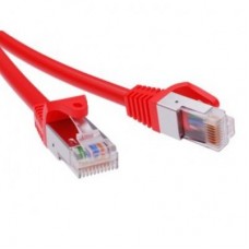 Патч-корд экранированный CAT6 F/UTP 4х2 LSZH красный 10м