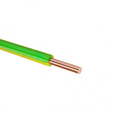 Провод силовой ПуВ 1х1.5 желто-зеленый однопроволочный