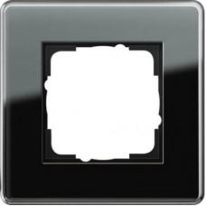 Рамка 1-постовая Gira Esprit C черное стекло 0211505