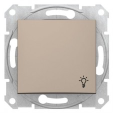 Кнопка выключателя Свет СП Sedna алюм. SchE SDN0900168