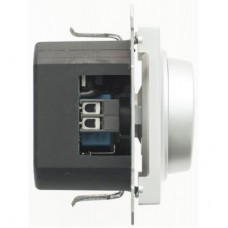 Механизм светорегулятора СП W59 поворот. 300Вт мат. хром SchE SR-5S0-5-86