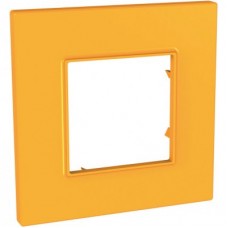 Рамка 1-м Unica quadro оранж. SchE MGU4.702.29